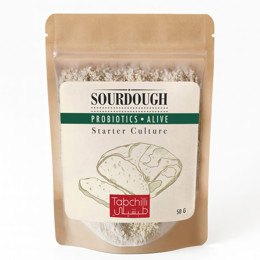 Dehyrdrated sourdough starter packaging-front