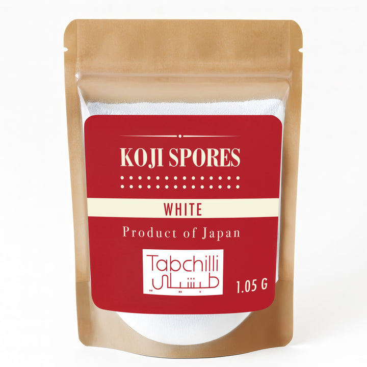 Koji spores-white-front