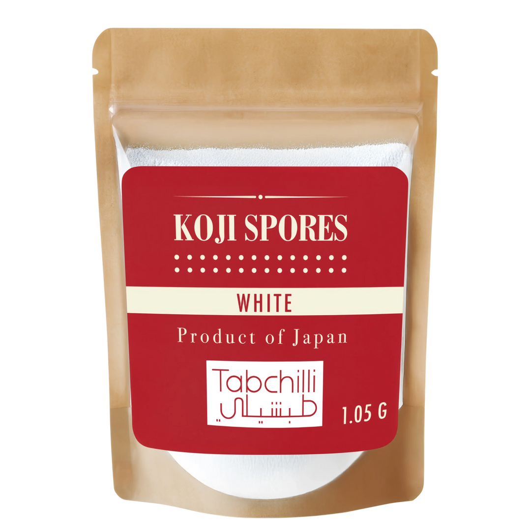 Koji spores-white-front