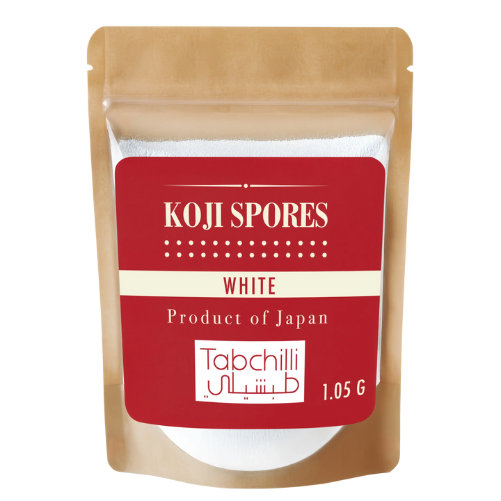 Koji spores-white-front