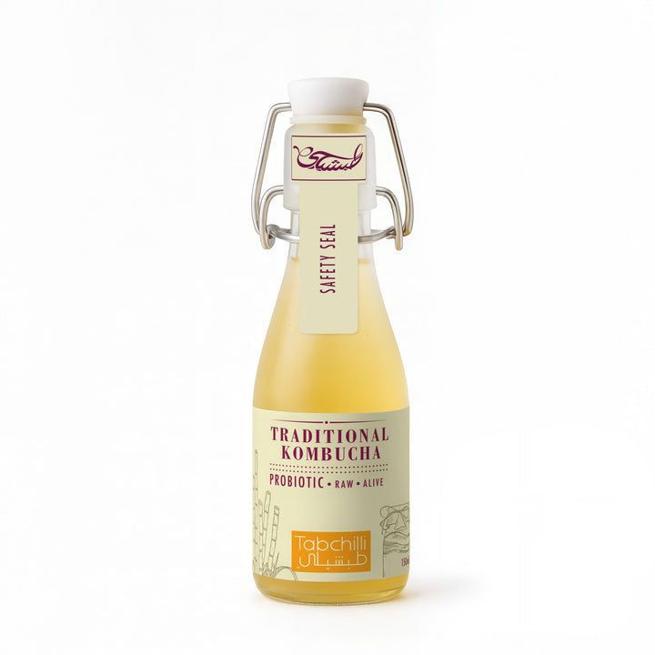 Kombucha bottle-front