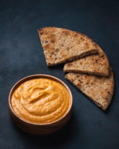 a Feta Dip that is blended our dubai hot sauce Tabchilli