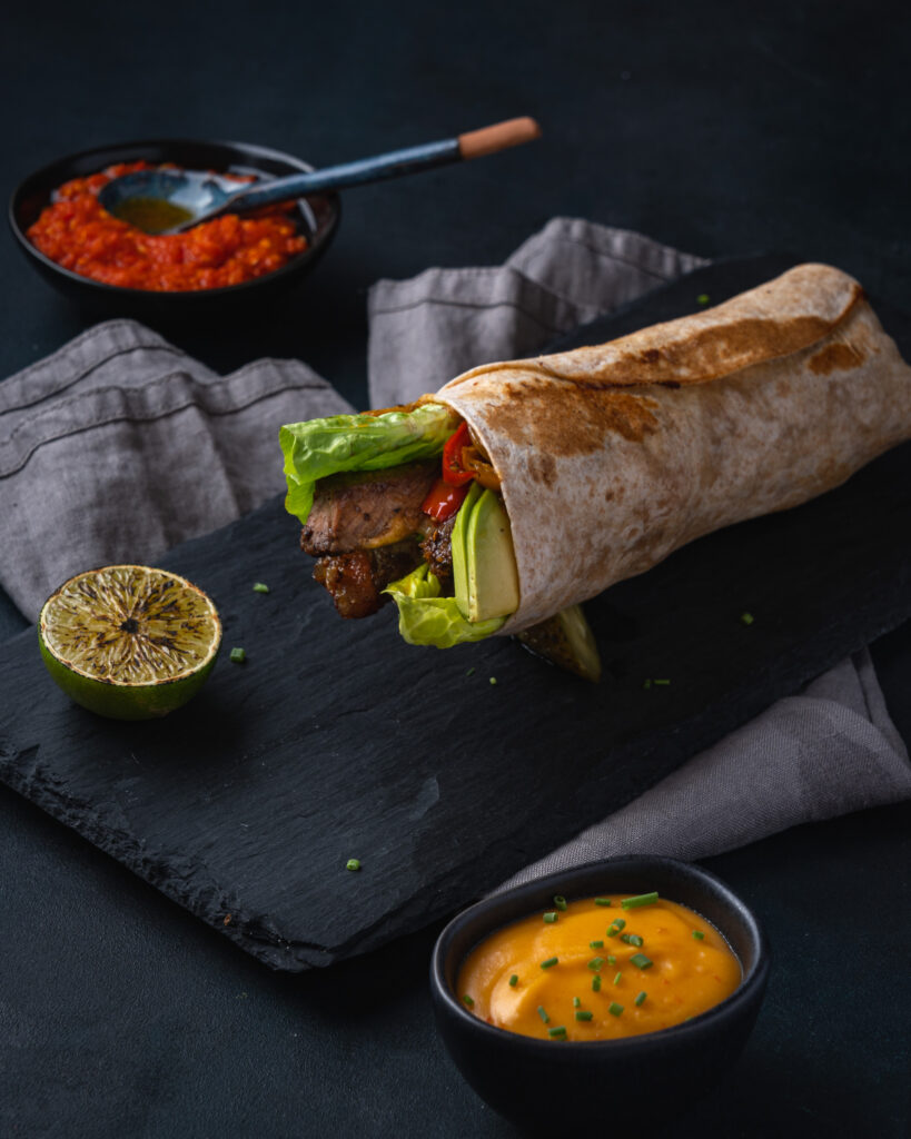 Spicy Steak Beef Wrap