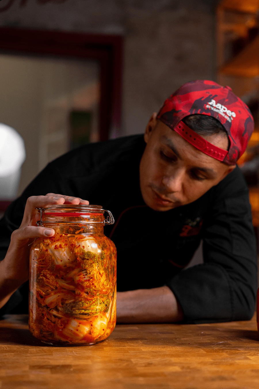 Fermentation of kimchi
